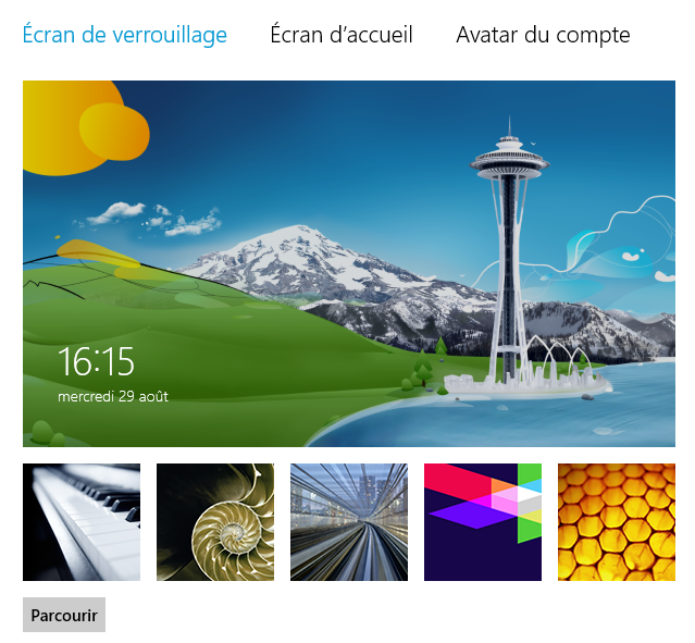 comment regler l'ecran de veille sur windows 8