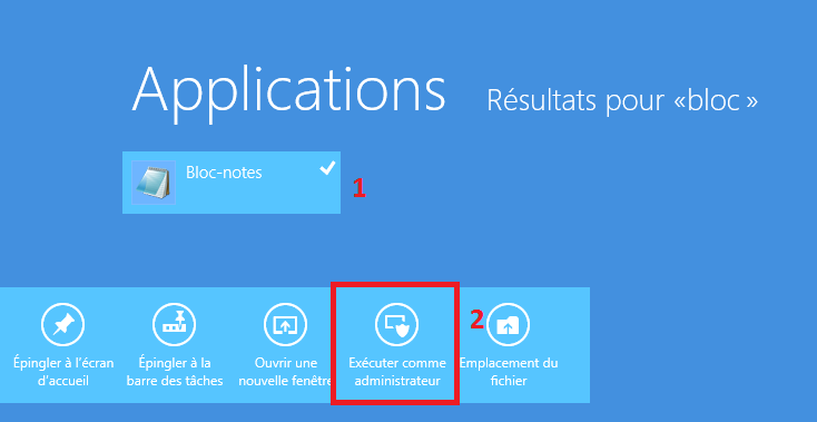 comment ouvrir bloc note sous windows 8