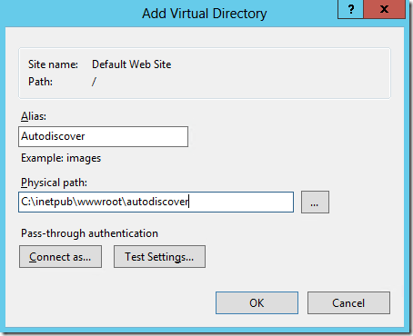 virtual directory iis