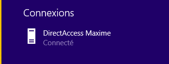 Connexion DirectAccess