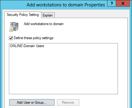 Add workstations to domain