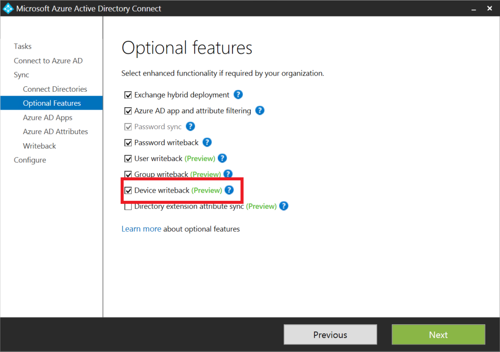 enable device writeback