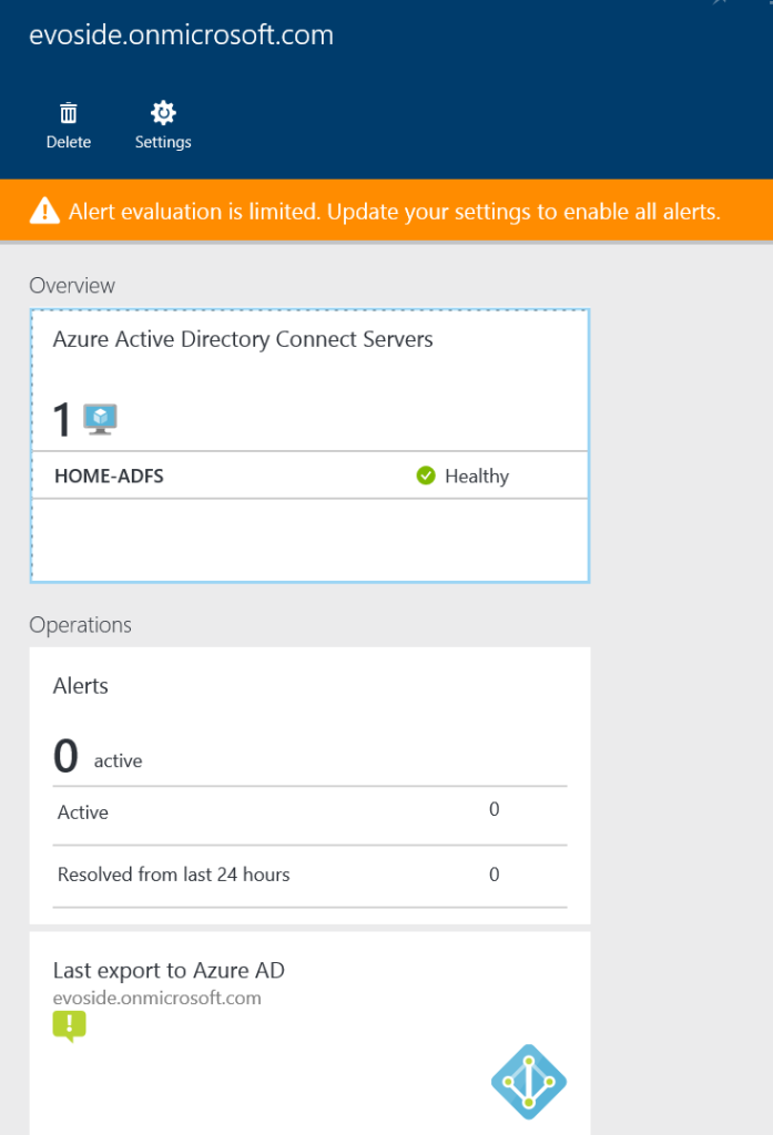 azure ad connect health dashboard