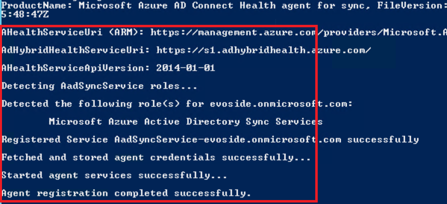 powershell azure ad connect health