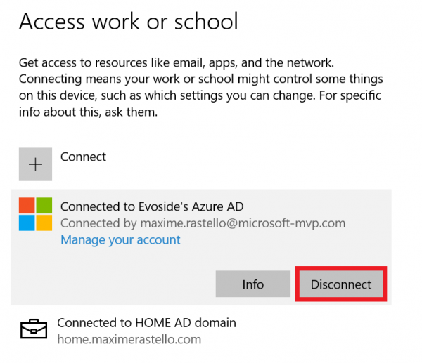 manually re enroll a hybrid azure ad join windows 10