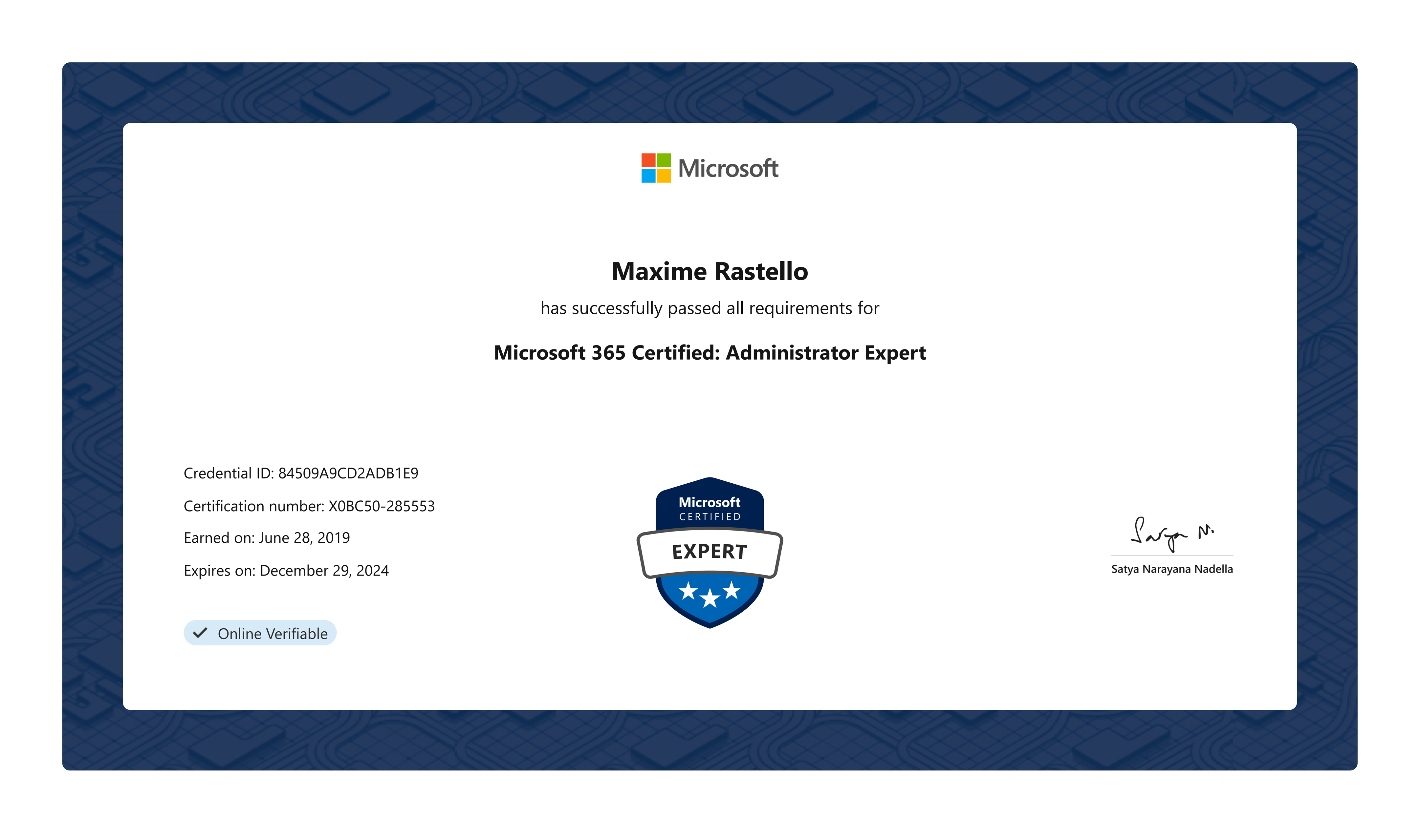 Microsoft 365 Administrator Expert